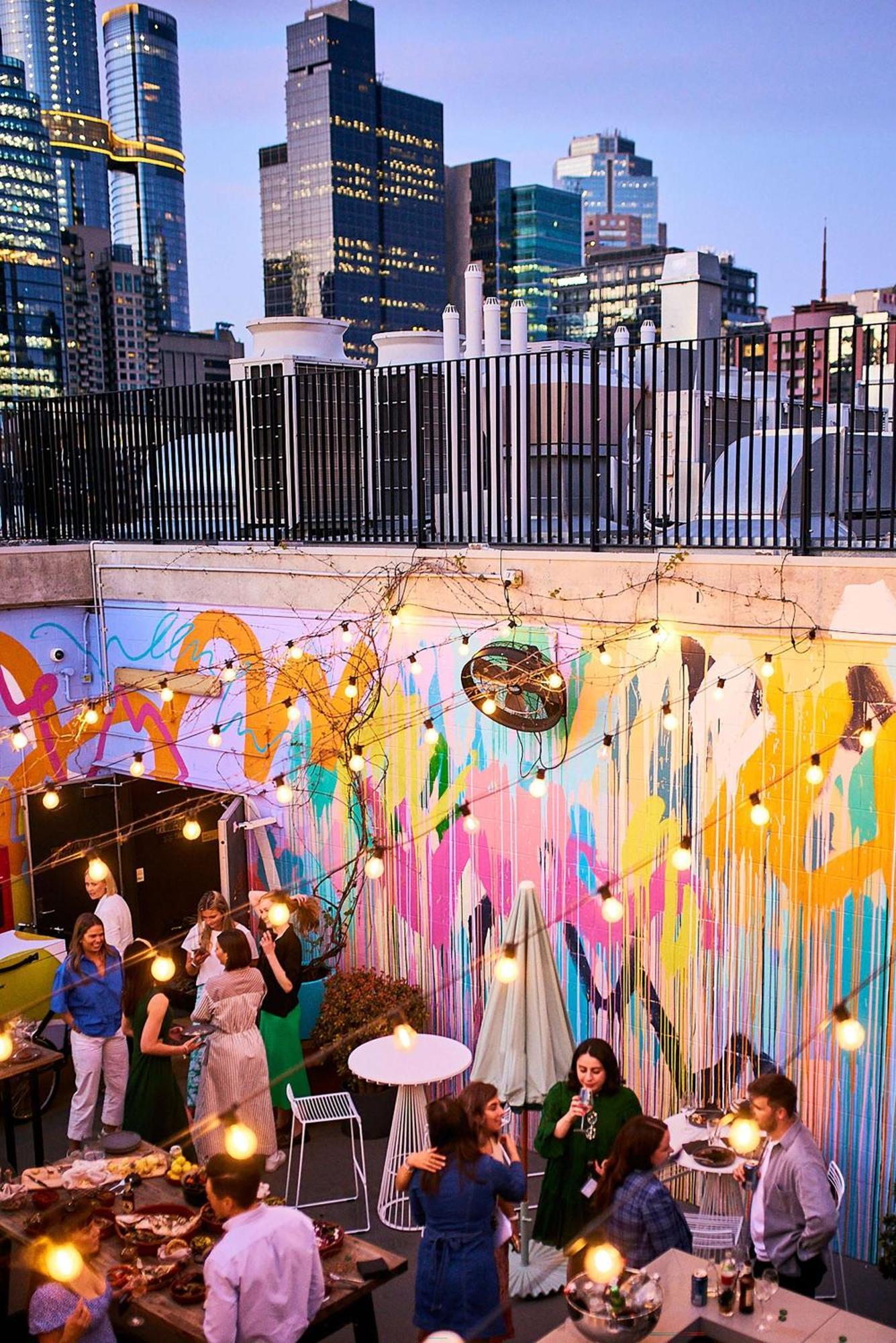 Qt Melbourne Hotel Exterior photo The courtyard at the 2018 edition of the festival